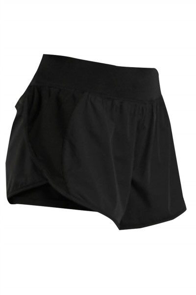 Running shorts women's light proof gym casual black sports pants wear quick dry yoga hot pants in summer  SKSP023 front view